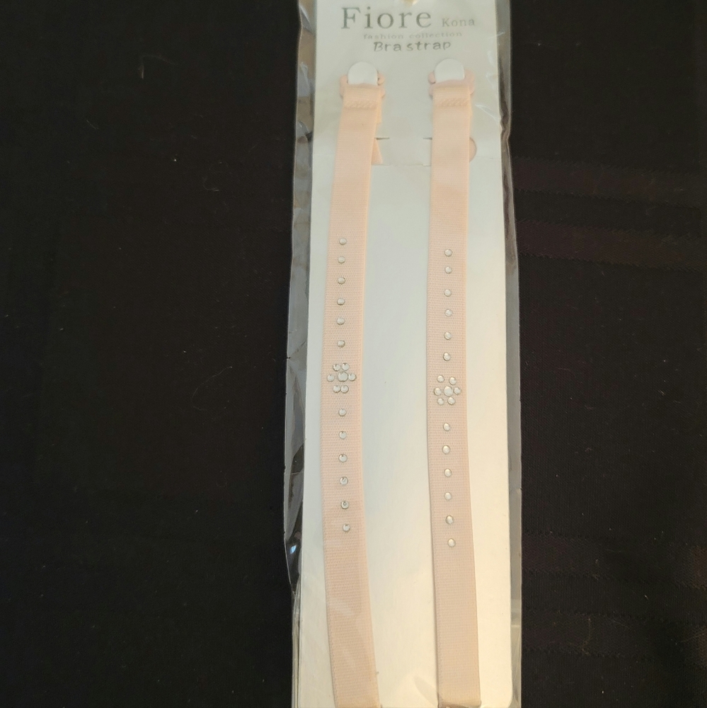 Replacement Bra Straps Pink Bling Sparkly Adjustable